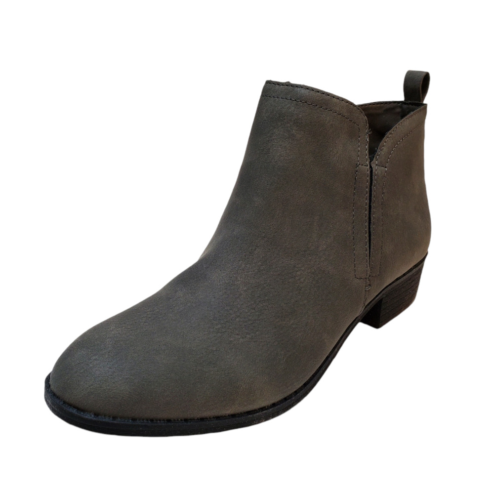 Sun + Stone Womens Shoes Cadee  Zipper  Ankle Booties Grey 9M